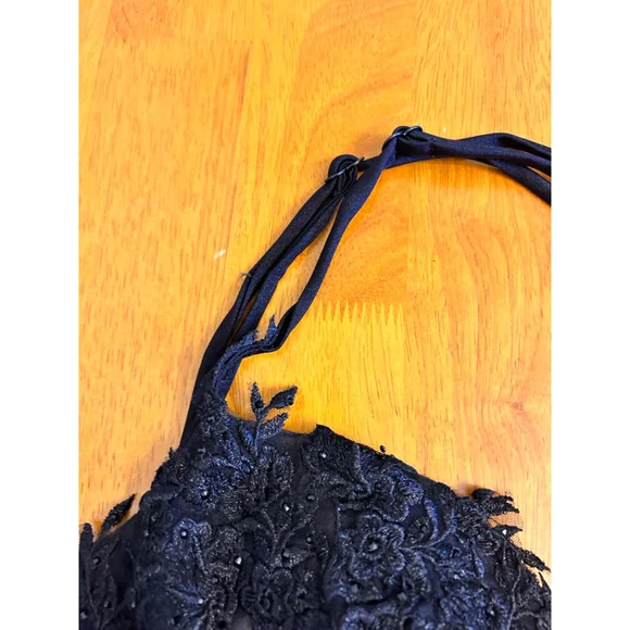 LA FEMME 30521 Sleek La Femme Lace-Corset Long Dress SZ 2 - Picture 11 of 11